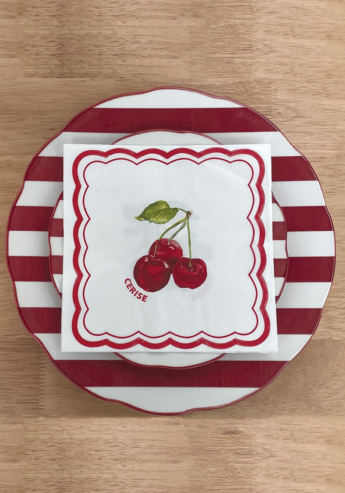 Set De 4 Assiettes Trattoria Rouges - Blush Sélection
