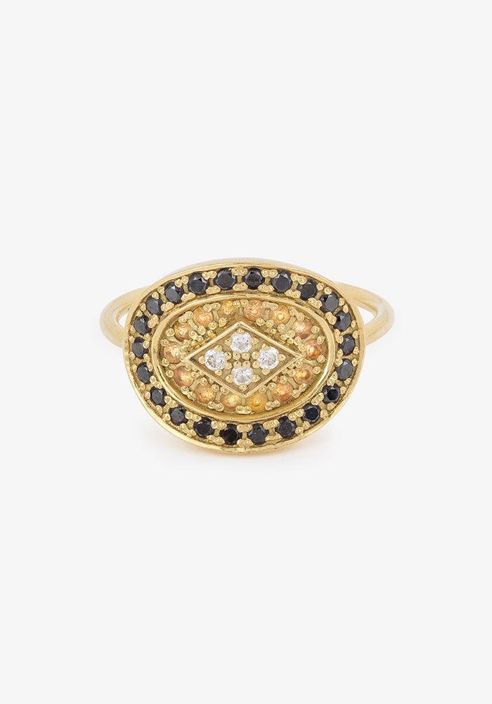 Bague Athena 1 Noire - Sophie D'Agon