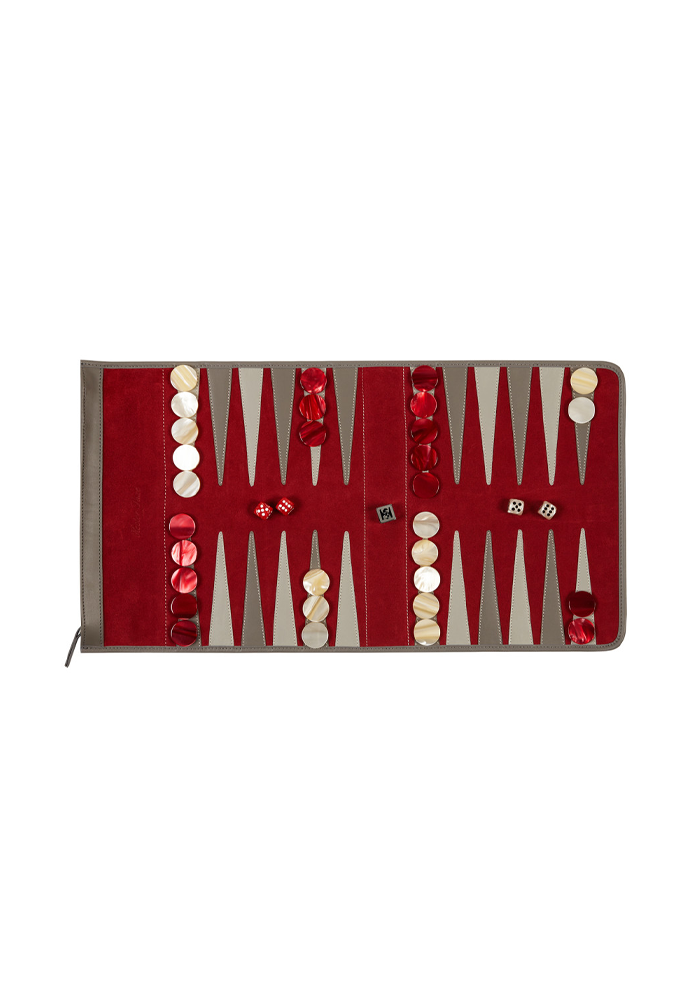 Backgammon Victor De Voyage Scarlet - Hector Saxe