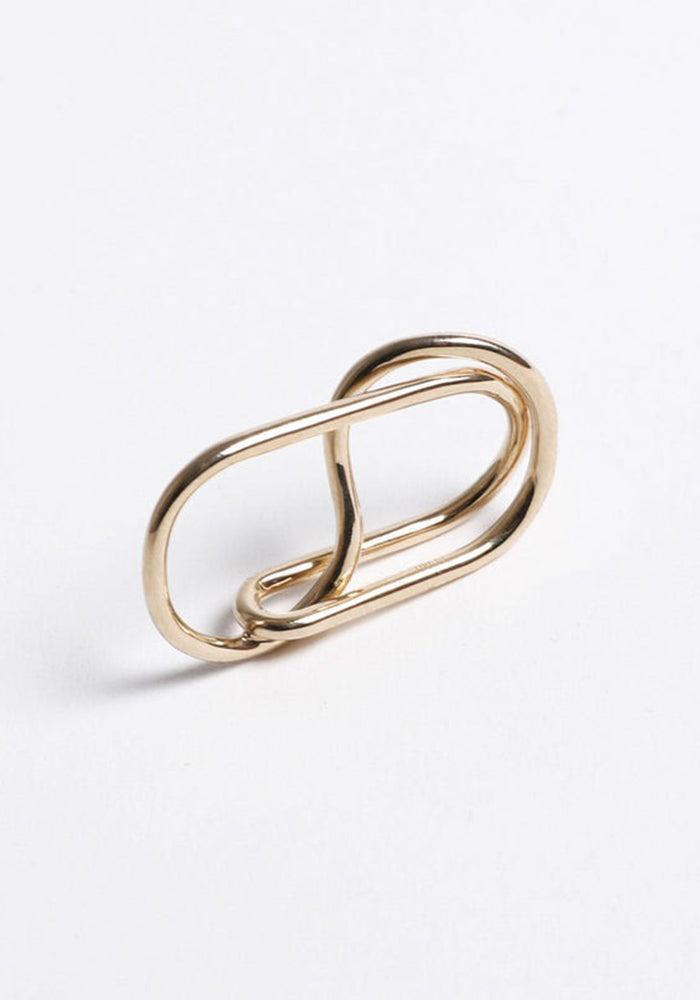 Bague Double L'audacieuse Réversible Vermeil - Mayrena