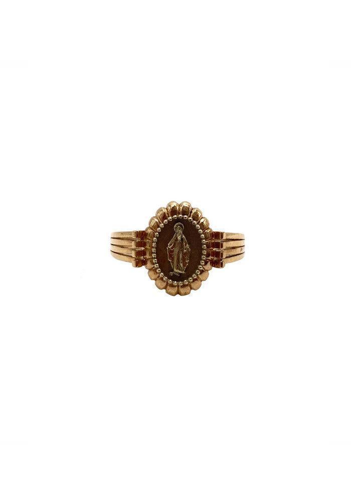 Bague Madone Camée Or Rose