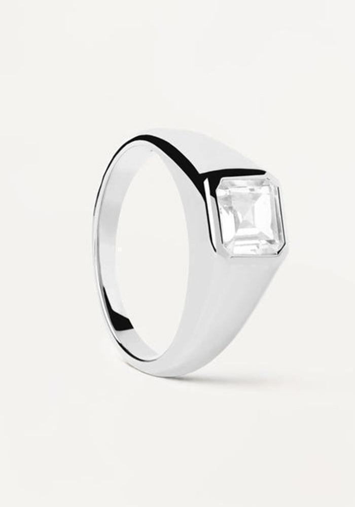 Bague Square Argent - PD PAOLA