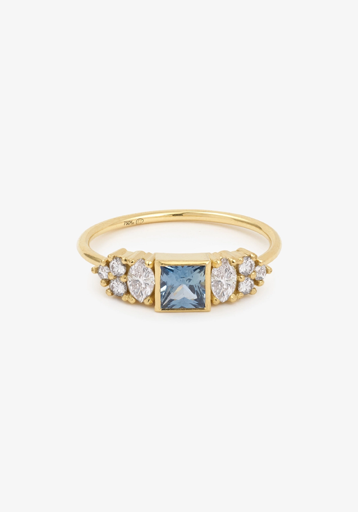 Bague Ginger 2 Bleue - Sophie D'Agon