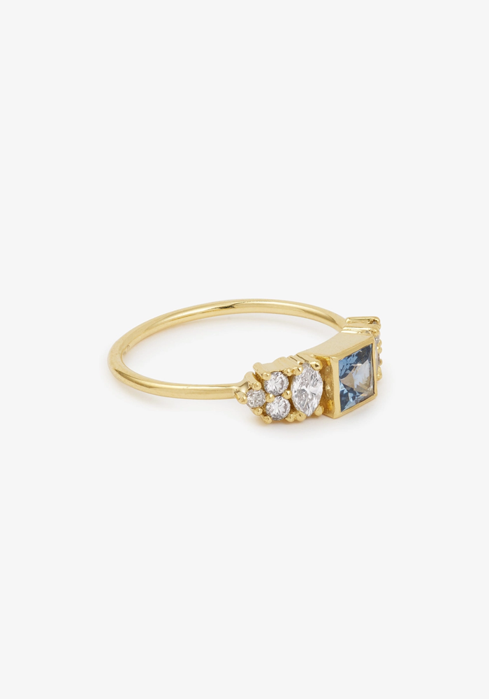 Bague Ginger 2 Bleue - Sophie D'Agon