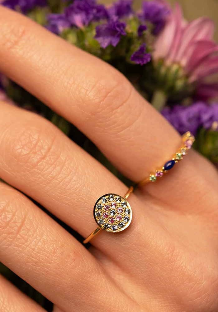 Bague Babystone 1 Rose - Sophie D'Agon