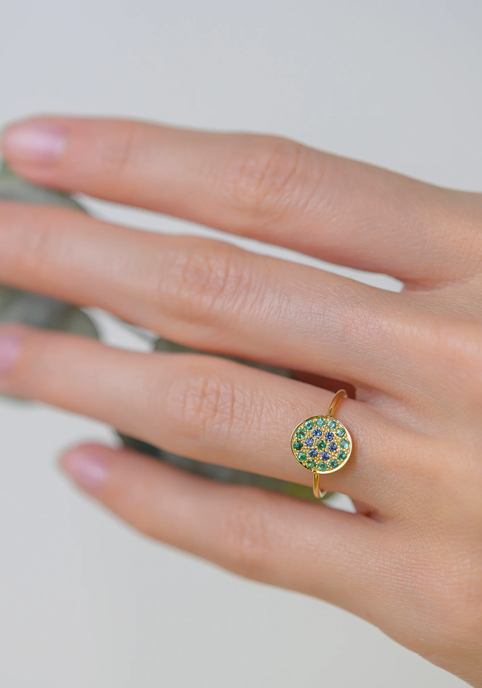 Bague Babystone 1 Verte - Sophie D'Agon
