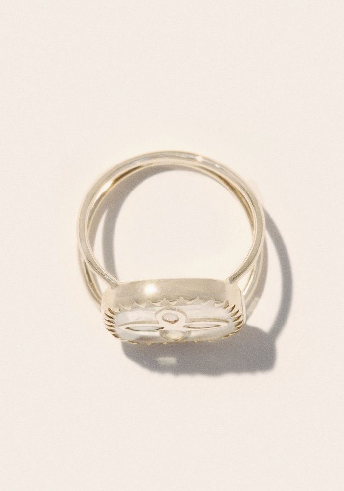 Bague Bowie N°2 Pierre De Lune - Pascale Monvoisin