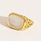 Mother-of-pearl imprint ring