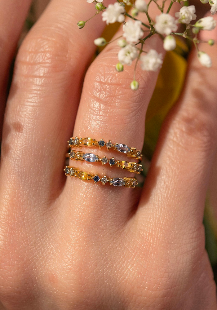 Bague Gaia 2 Givre - Sophie D'Agon