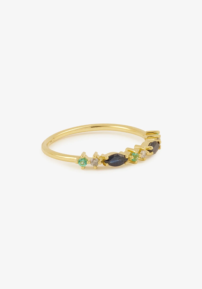 Bague Gaia 2 Peacock - Sophie D'Agon