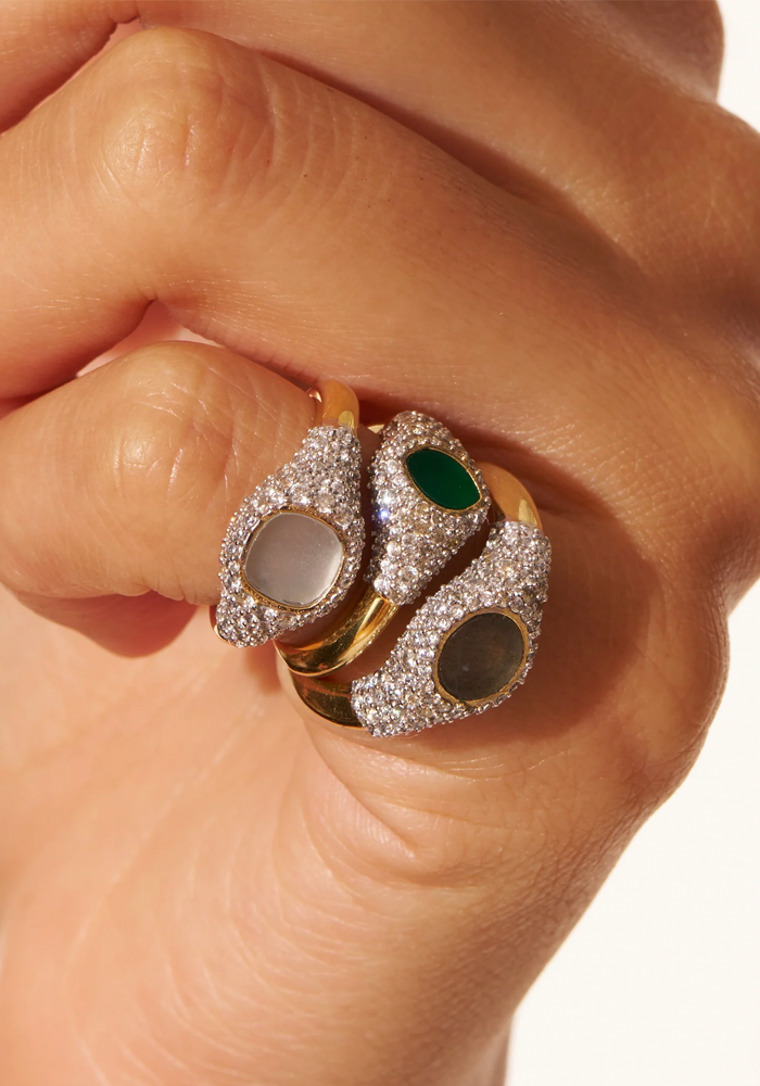 Holi Mother of Pearl Ring