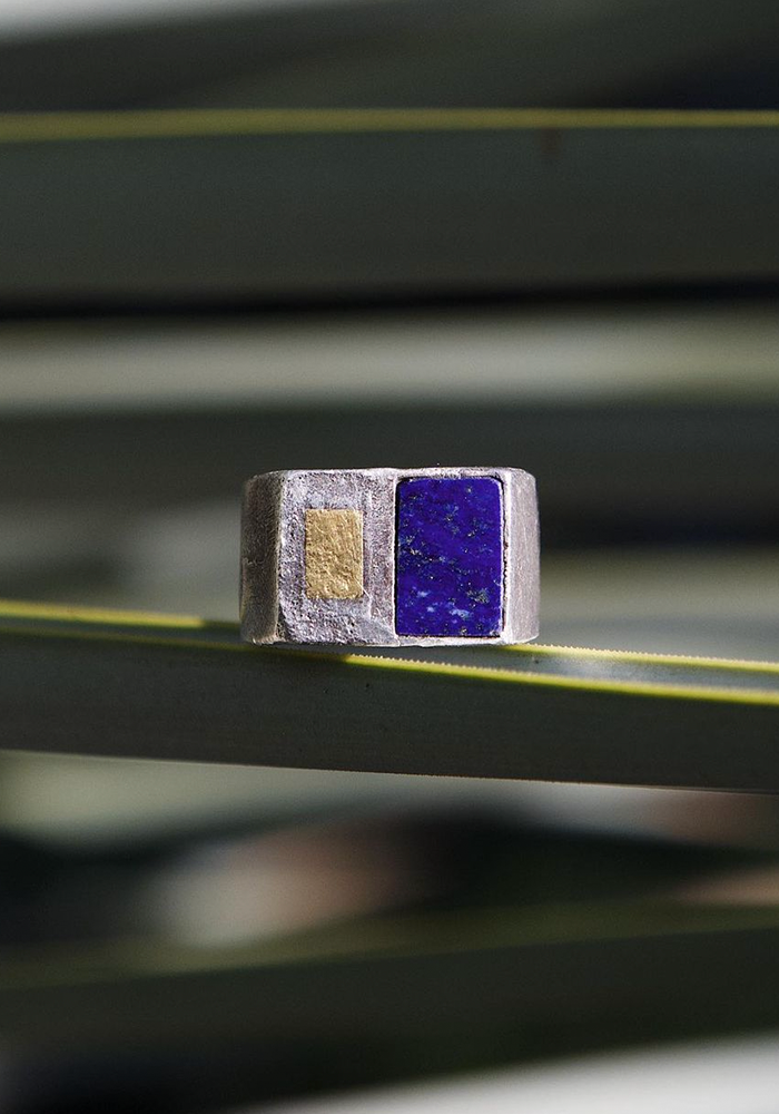 Bague Maraja Lapis Lazuli - Baya Creation Paris
