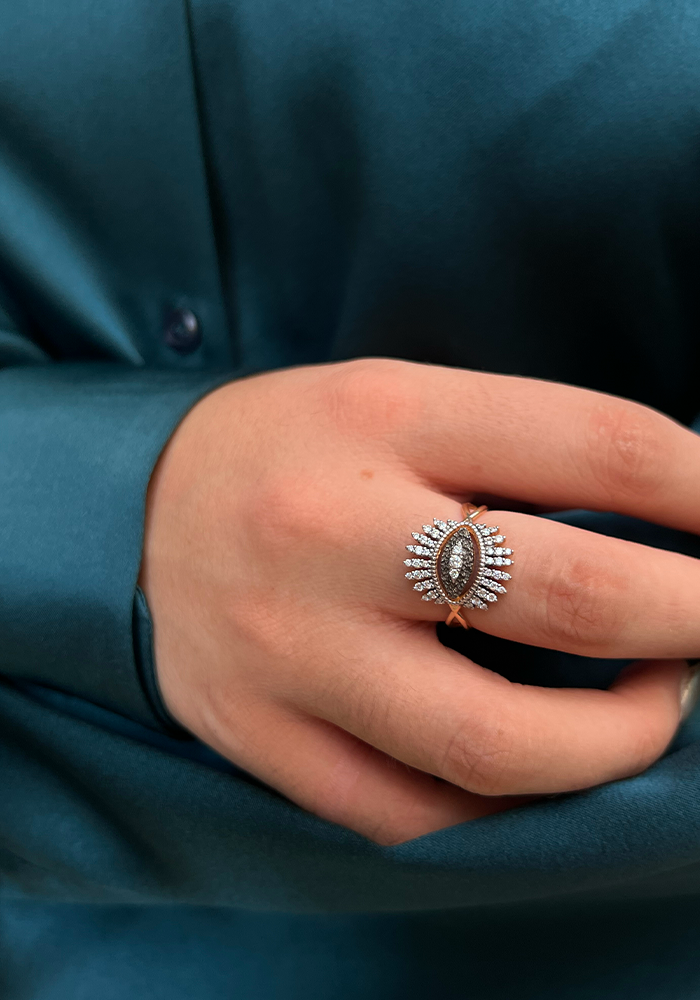 Bague Oeil Nadia Diamants Blancs - Kismet By Milka