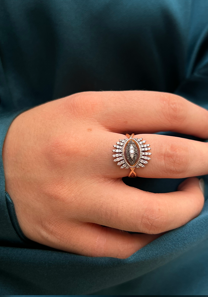 Bague Oeil Nadia Diamants Blancs - Kismet By Milka