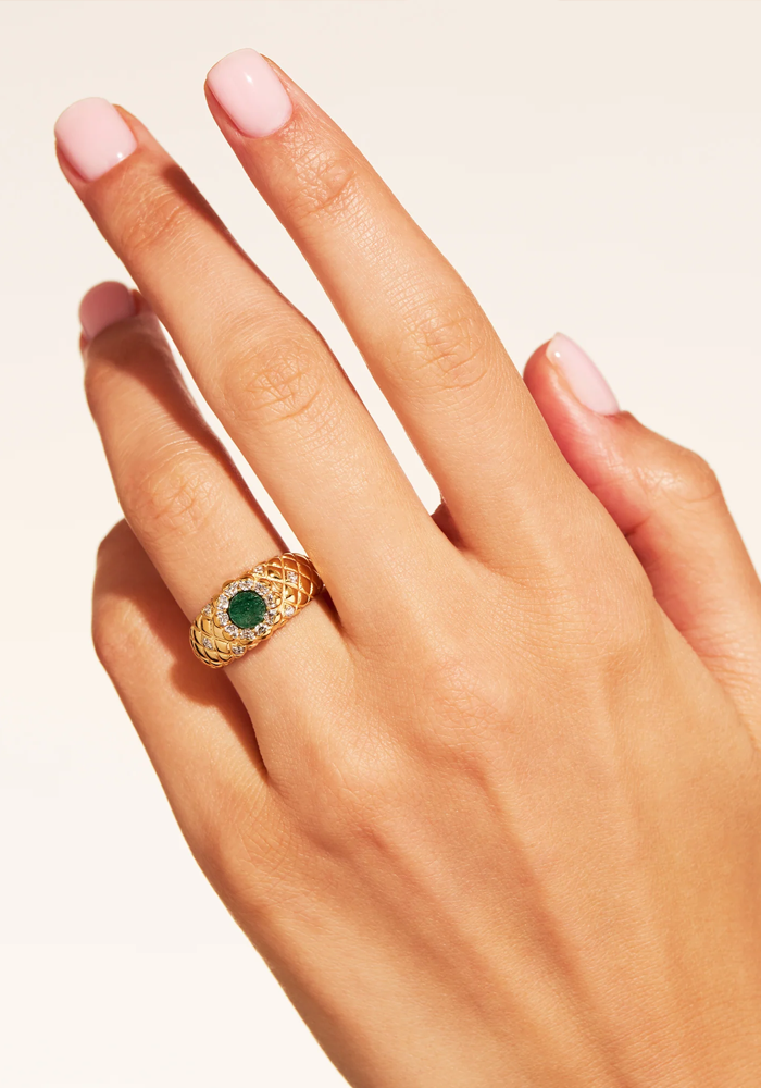 Bague Rive D'Or Aventurine - Be Maad
