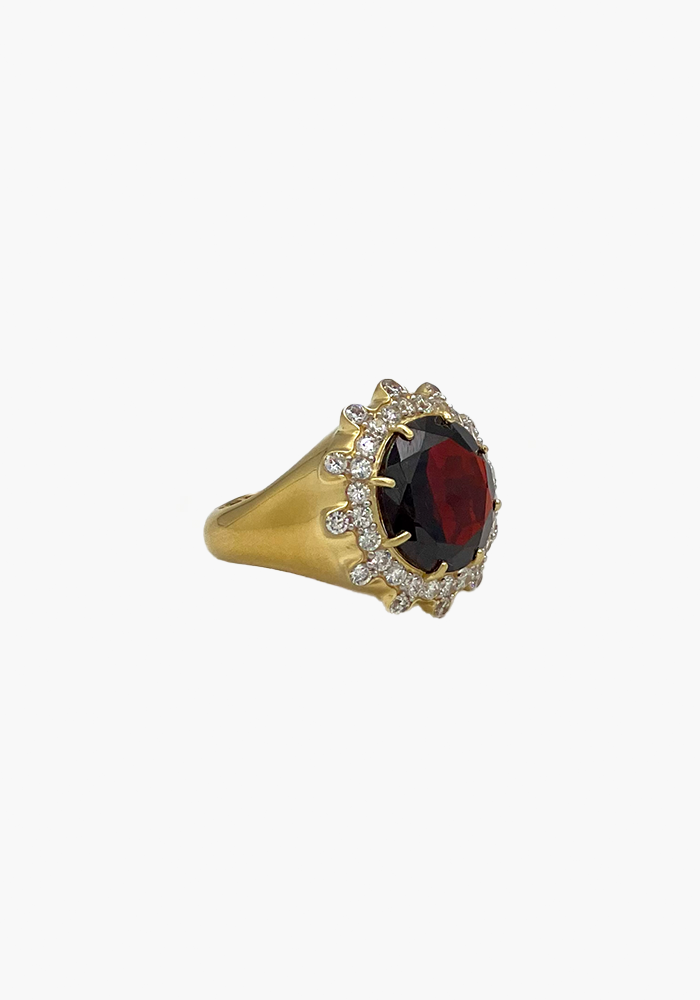 Bague Sol Grenat - Be Maad