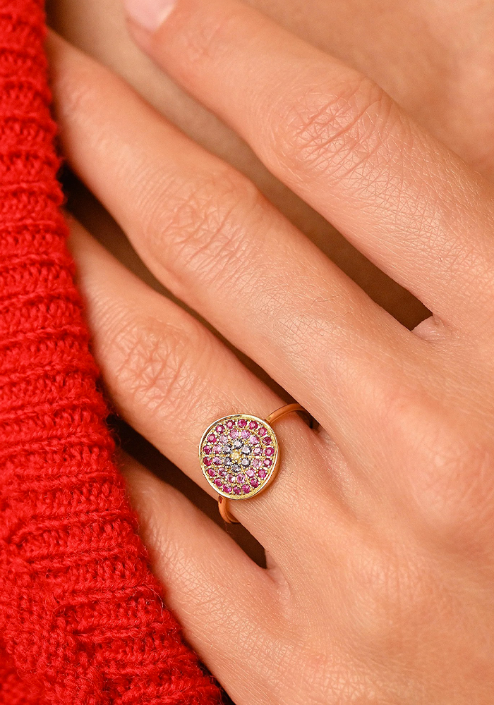 Bague Yellowstone 1 Rouge - Sophie D'Agon