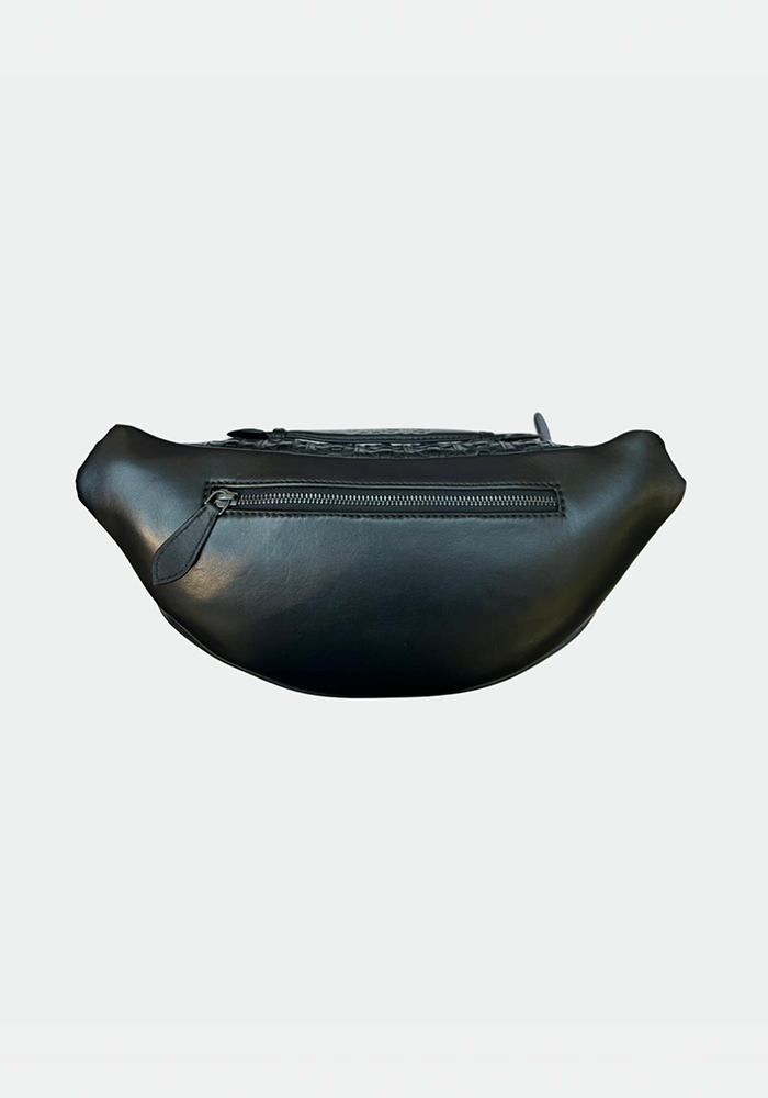 Sac Banane Mike Tressé Black - Sista Paris