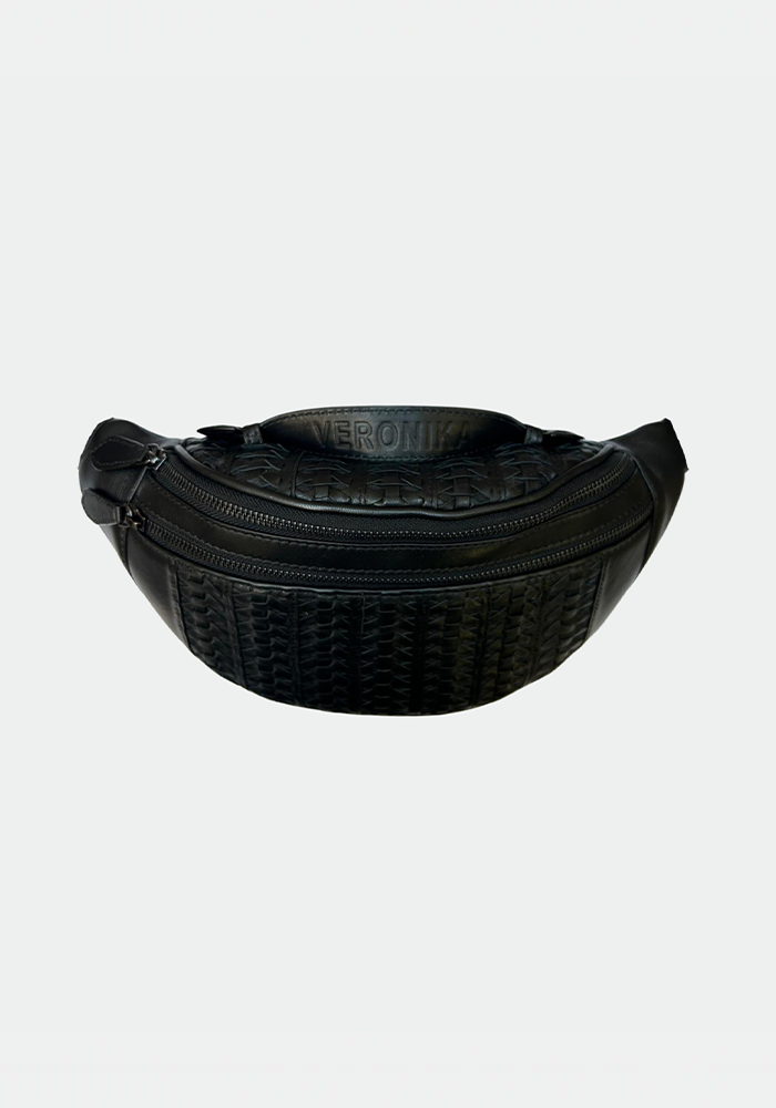 Sac Banane Mike Tressé Black - Sista Paris