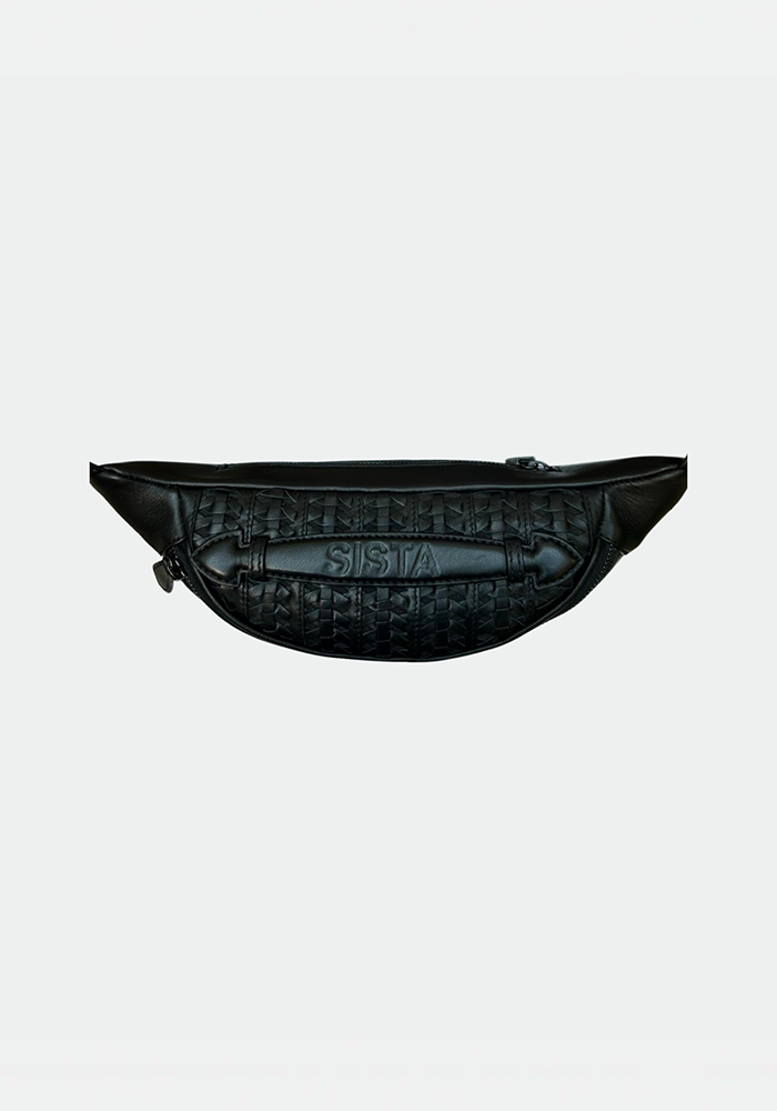 Sac Banane Mike Tressé Black - Sista Paris