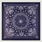 Bandana En Soie Navy Grand Modèle