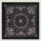 Bandana En Soie Noir Grand Modèle