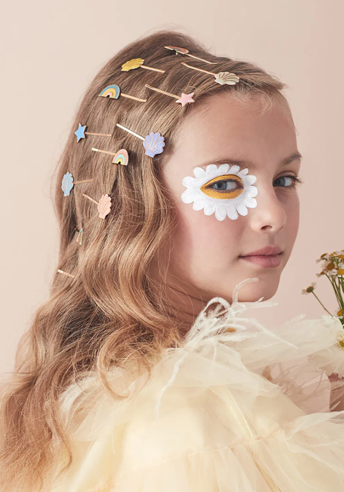 Boite De 6 Barrettes À Cheveux Étoiles Multicolores - Meri Meri
