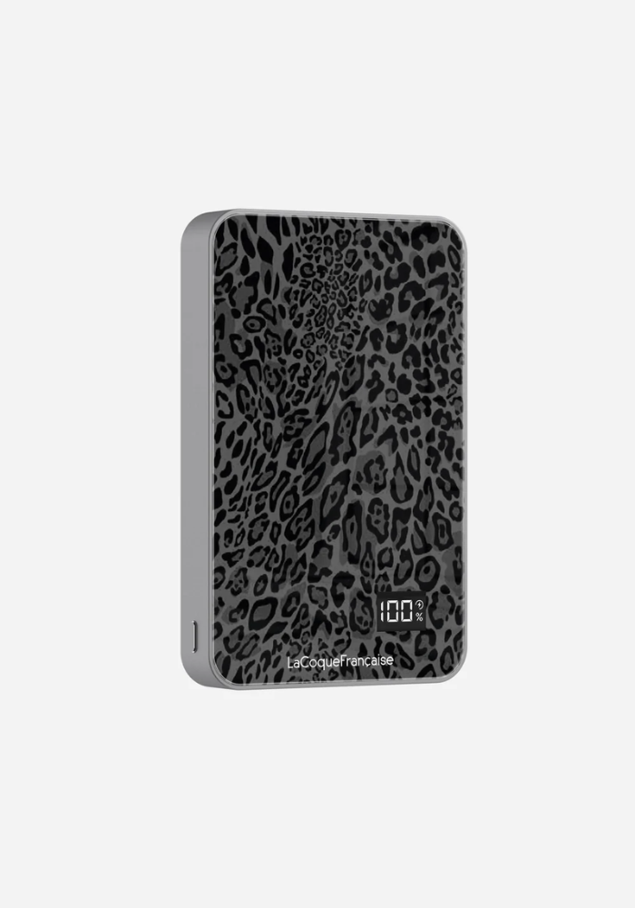 Batterie Magsafe Léopard Gris - La Coque Française