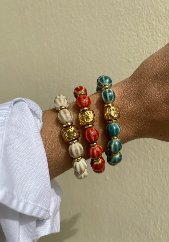 Bichou Bracelet-Chouchou Céramique Lune - Blush Sélection