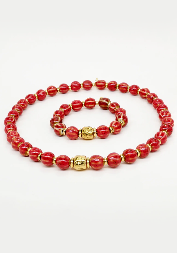 Bichou Bracelet-Chouchou Céramique Rouge - Blush Sélection