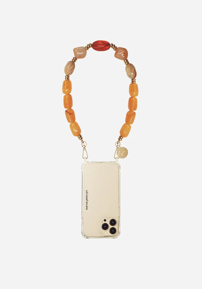 Bijou De Téléphone Ou Collier Dolly Jaune - La Coque Française