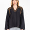 Black Bling Blouse