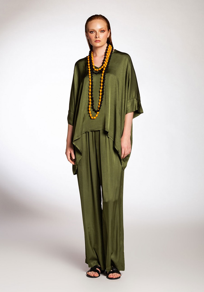 Blouse Tetragoni Elxis Olive - Join Clothes