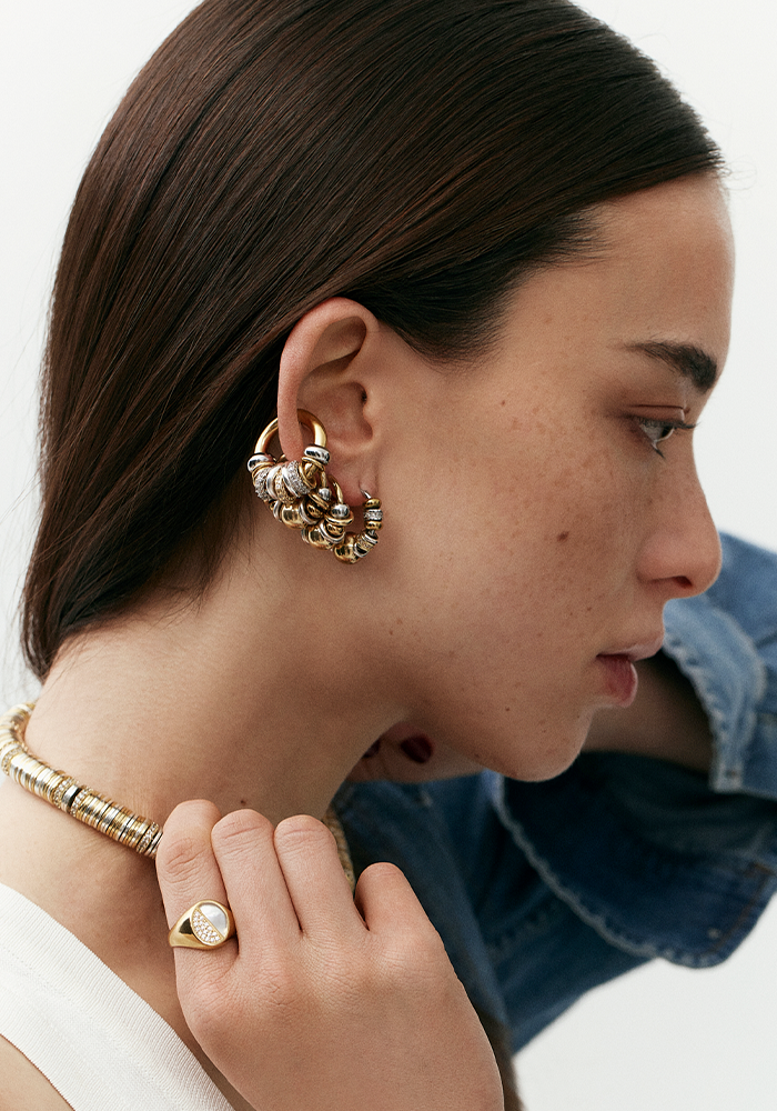 Earcuff Eyelets Shiny - Sigal