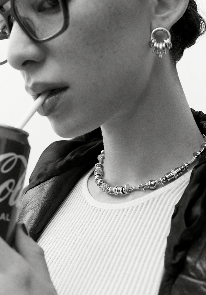 Boucles D'Oreilles Klik Donut Argent - Sigal