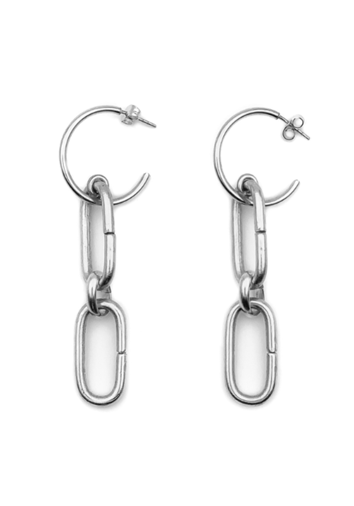 Boucles d'Oreilles Lafayette Argenté