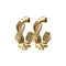Mini Braided Hoops Gold Plated Bass Strings