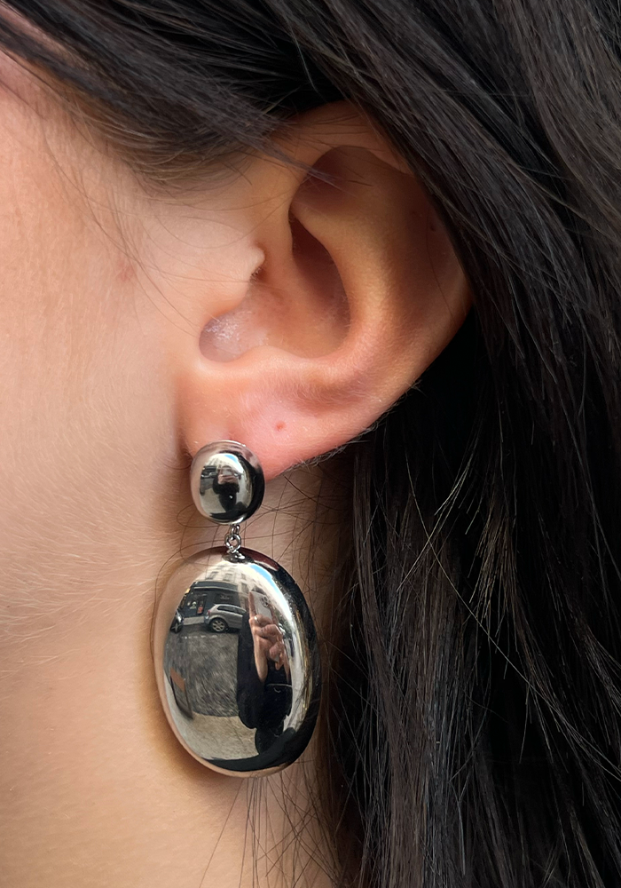 Boucles D'Oreilles Dalia Argentées - Blush Sélection Bijoux