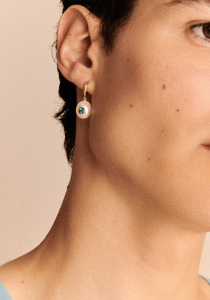 Boucle D'Oreille Eddie Topaze - Pascale Monvoisin