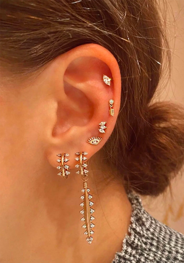Boucle D'Oreille Jolie Hoop - Kismet By Milka