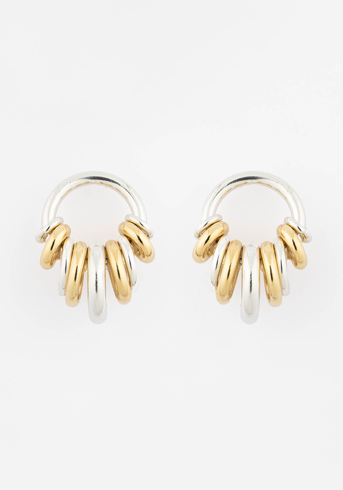 Boucles D'Oreilles Klik Donut Argent - Sigal