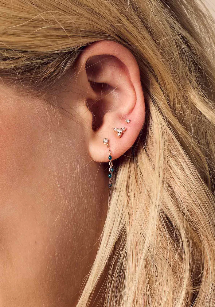 Boucles D'Oreilles Kosmos Or Rose - Gigi Clozeau