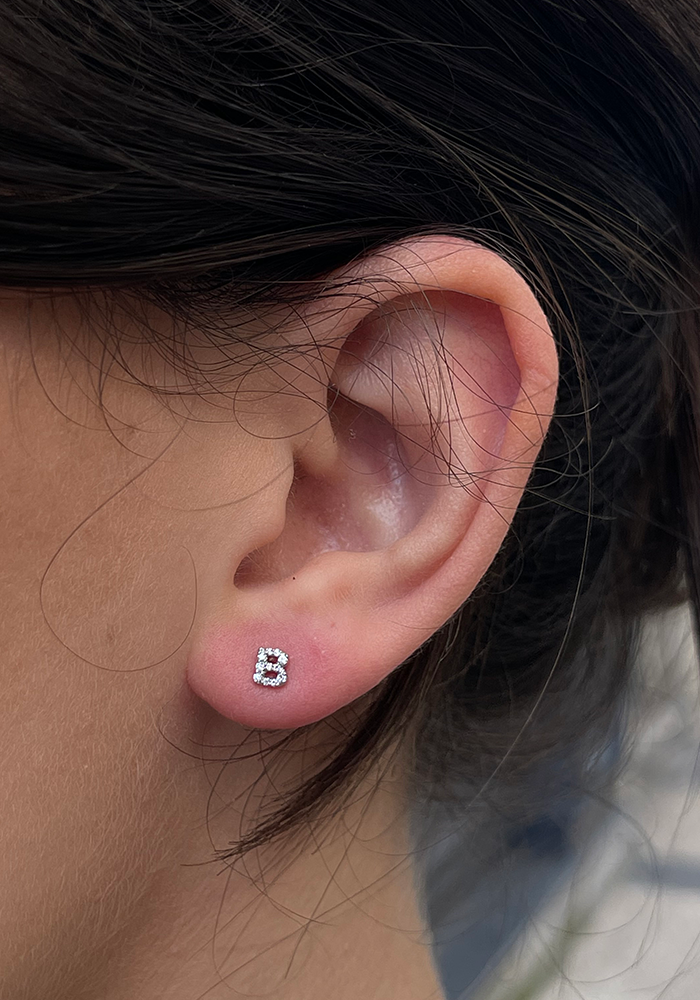 Boucle D'Oreille Lettre B - Kismet By Milka