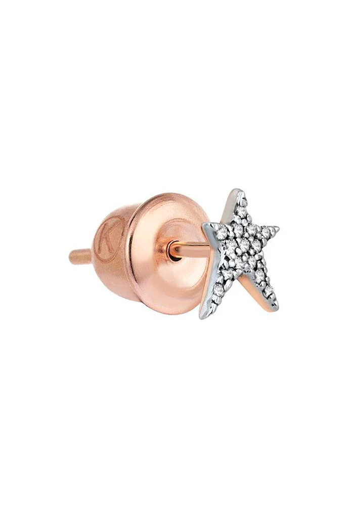 Boucle D'Oreille Mini Pavé Struck Star - Kismet By Milka