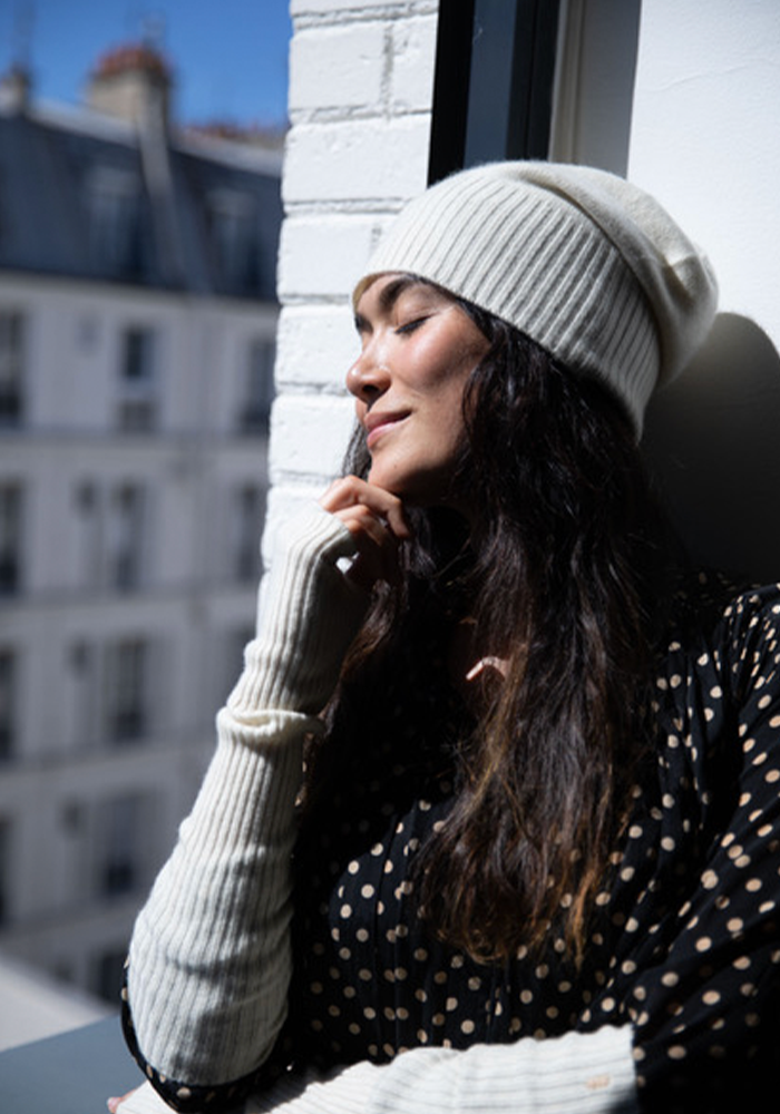 Bonnet XL Off White - Koon Cachemire
