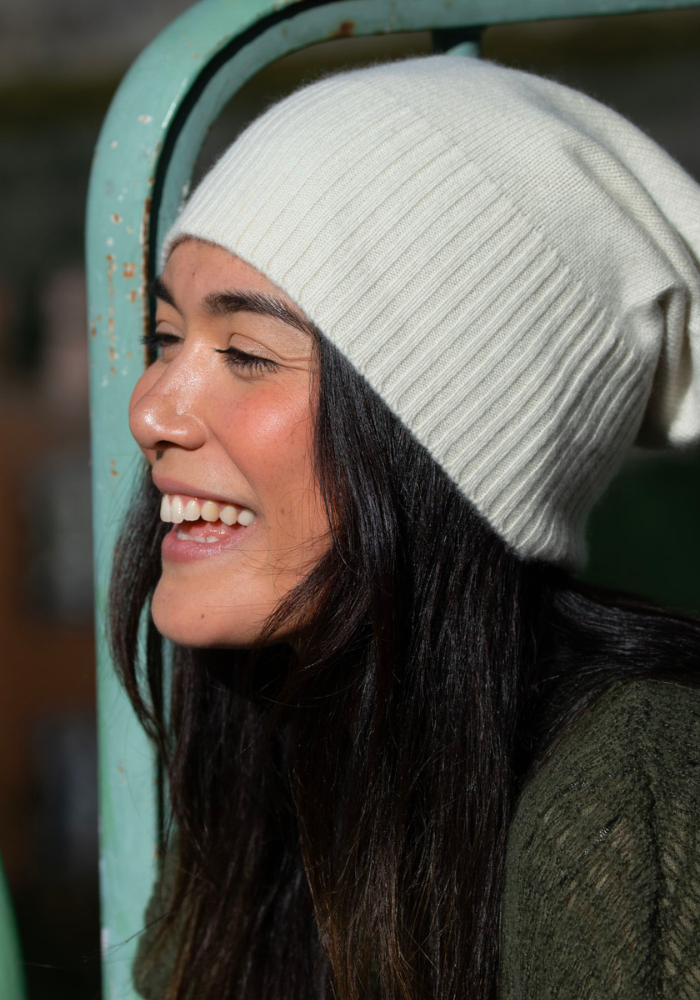 Bonnet XL Off White - Koon Cachemire
