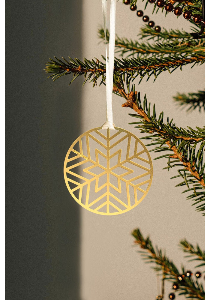 Marque-Page Boule de Noël Vert en Laiton Doré - Octaevo