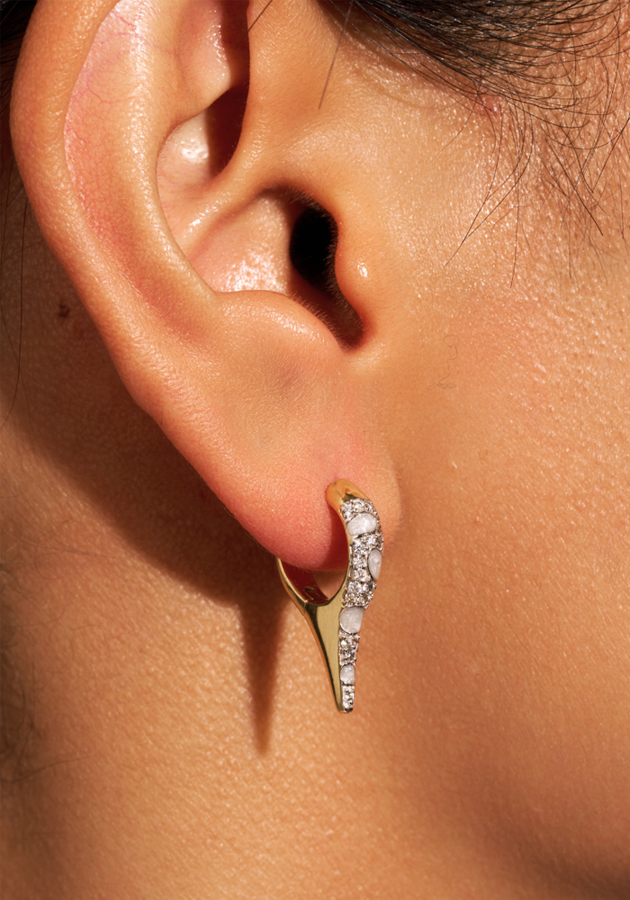 Boucles D'Oreilles Ranee Blanches - Be Maad