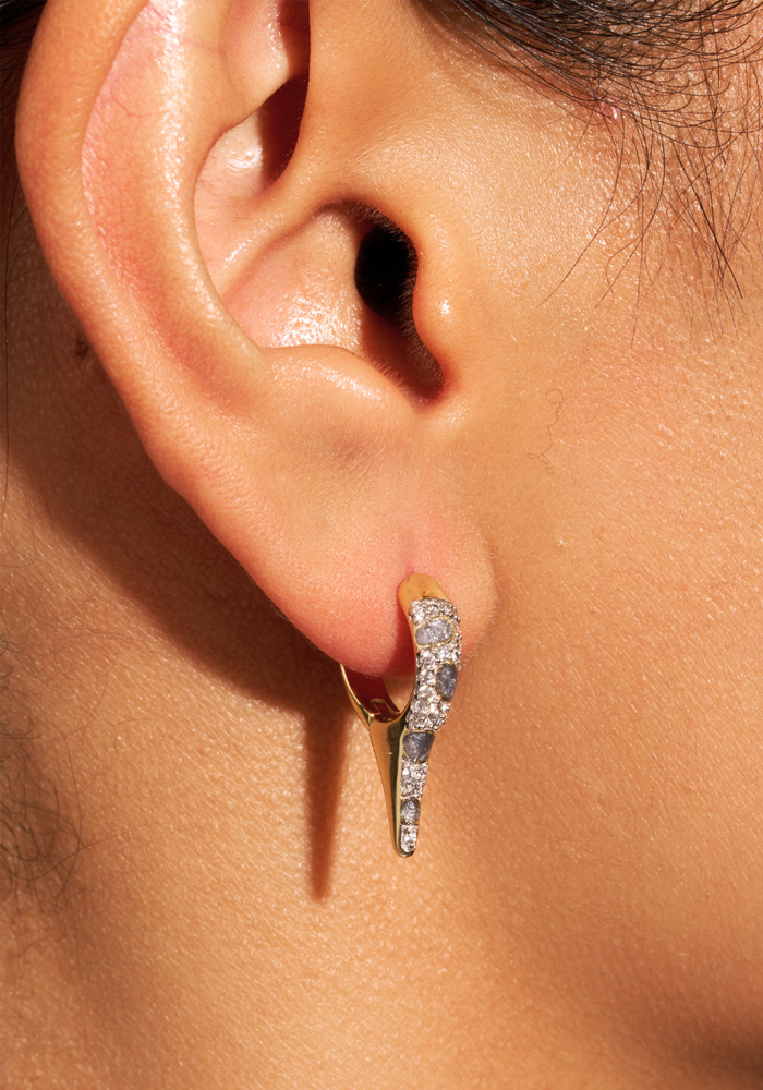 Boucles D'Oreilles Ranee Grises - Be Maad