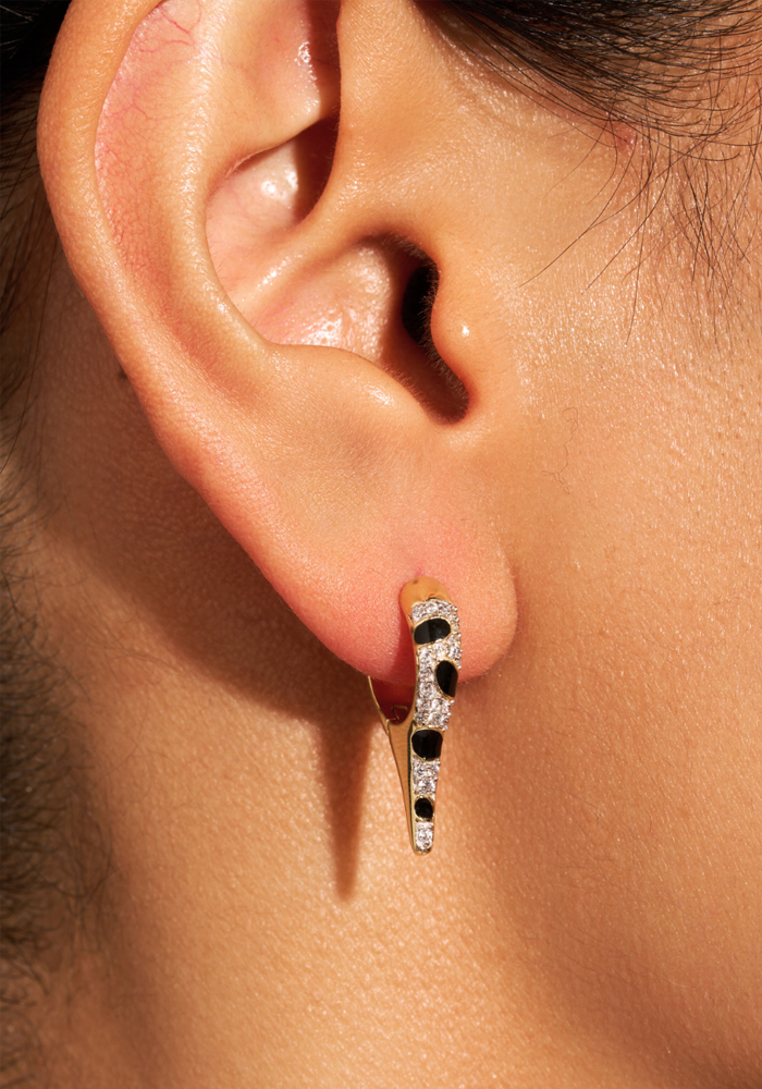 Boucles D'Oreilles Ranee Noires - Be Maad